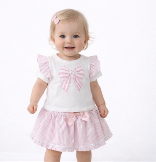 Baby meisjes set 2 delig(rose)
