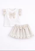 Strikjes set 2 delig (beige)